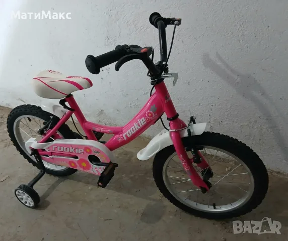 Детско колело ROOKIE 16 " + колелца, снимка 2 - Детски велосипеди, триколки и коли - 56208819