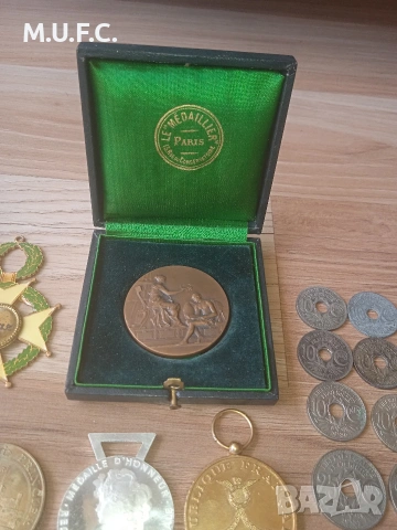 Френски Медали и монети 1905-1925, снимка 5 - Нумизматика и бонистика - 54233958
