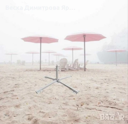 Сгъваема основа за градински чадър Muhler, снимка 2 - Градински мебели, декорация  - 51312089