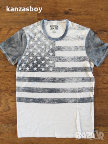 converse - страхотна мъжка тениска КАТО НОВА, снимка 4 - Тениски - 34282525
