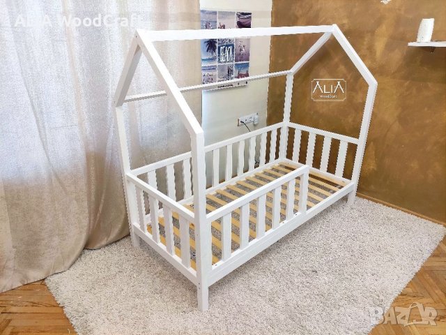 Детско легло Монтесори | модел: "ТЕДИ" | Легло къщичка, снимка 3 - Мебели за детската стая - 38272901