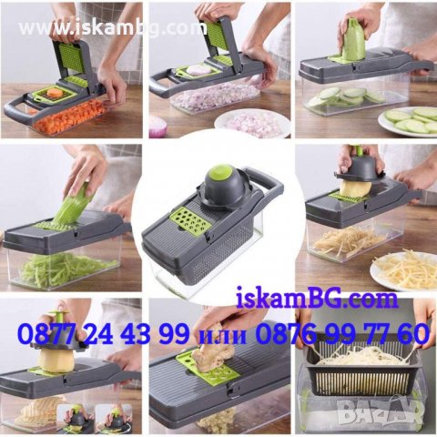 Кухненско ренде 14в1 | Кухненско ренде Vegetable Chopper 14 в 1 - КОД 3758, снимка 7 - Други стоки за дома - 38172963
