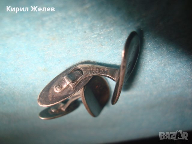 ВИНТИДЖ СТАРИННИ МАРКОВИ СРЕБЪРНИ КОПЧЕТА за РЪКАВЕЛИ ОКСИДИРАНО СРЕБРО 925 СТИЛНИ БУТОНЕЛИ 25159, снимка 14 - Антикварни и старинни предмети - 34884016