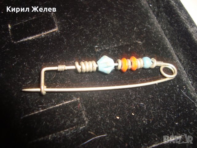 ВИНТИДЖ АРТ БРОШКА ИГЛА РЕТРО ФИБУЛА ЗАБОДКА НАКИТ 3280, снимка 5 - Антикварни и старинни предмети - 30554844