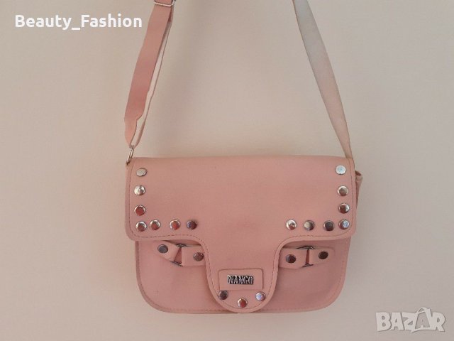 Розова дамска чанта пудра , снимка 1 - Чанти - 25345787