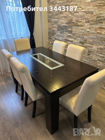  Трапезарна и холна маси с 6 бр. столове