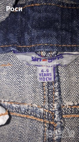 дънкова рокличка /гащеризон, снимка 2 - Детски панталони и дънки - 25745570