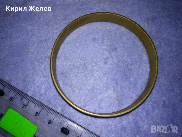 СТАРА БРОНЗОВА СПЛАВ СЕДЕФЕНА РЕТРО АРТ ГРИВНА МАЙСТОРСКА РЪЧНА РАБОТА 37521, снимка 6 - Антикварни и старинни предмети - 40865757