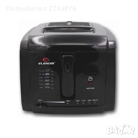 ФРИТЮРНИК ЕК-111,Обем на казана 3л., Олио 2л. 