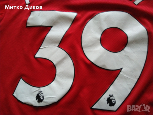 Манчестър Юнайтед маркова тениска Адидас 2019-2020 домакини размер М отлична, снимка 9 - Футбол - 44783122