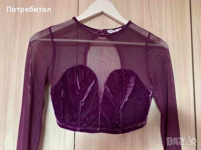 Къса блуза Terranova, снимка 2 - Блузи с дълъг ръкав и пуловери - 39314044