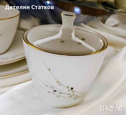 Порцеланов троен сет Rosenthal OLIMPIAи захарничка, снимка 2 - Сервизи - 52031812