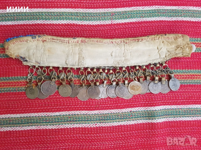 Османски сребърен прочелник кучка трепка сокай, снимка 2 - Антикварни и старинни предмети - 53936922