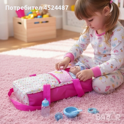 Кукла бебе с пълен комплект , снимка 5 - Кукли - 52580187