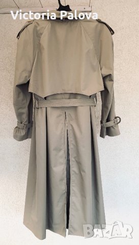 Идеален модерен тренчкот/шлифер DELMOD, снимка 6 - Палта, манта - 39742840