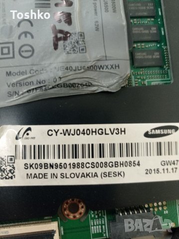 Main board BN41-02344D BN94-10164C TV Samsung UE40JU6500W, снимка 3 - Части и Платки - 35228673