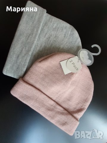 нов к-т 2 броя зимни шапки за момиче, снимка 4 - Шапки, шалове и ръкавици - 30221178
