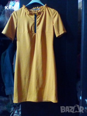 Дамска рокля цвят горчца, снимка 4 - Рокли - 33847652