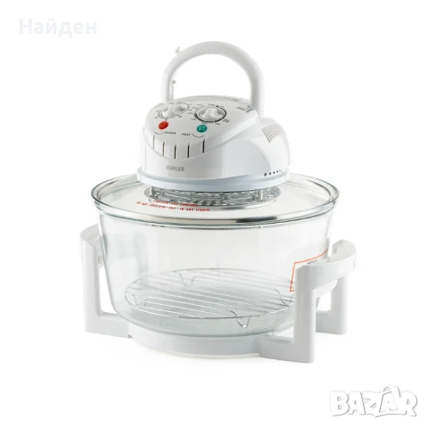 Компактна халогенна фурна и еър фрайър 2в1 Muhler MFC-1200, 1400W, 12 л, снимка 4 - Фритюрници - 50641853