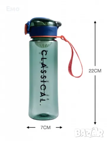 Модерна и практична бутилка за вода - CLASSICAL 500мл, снимка 2 - Други стоки за дома - 48701816