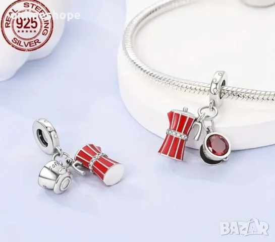 S925 Сребро / Сребърни Талисмани за гривни , снимка 14 - Други - 49205835