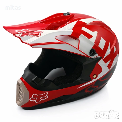 Кросова каска FOX V2, Full Face, DOT Сертификат, Размер: XL, снимка 2 - Части за велосипеди - 52381970