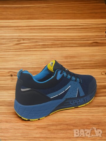 Мъжки маратонки в синьо код317, снимка 4 - Маратонки - 44338283