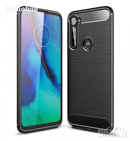 Motorola One Fuson+ - Удароустойчив Кейс Гръб CARBON, снимка 1