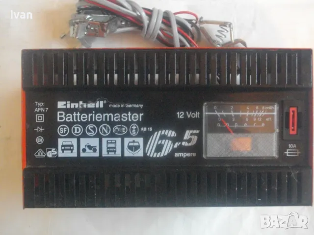6,5 Ампера 12 Волта Акумулаторно Ел. Зарядно за акумулатори и батерии 6V-12V EINHELL Немско оригинал, снимка 2 - Аксесоари и консумативи - 47758934