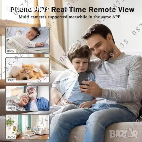 Wi-Fi mini Camera. Шпионска безжична мини скрита Камера за наблюдение., снимка 7 - IP камери - 49328384