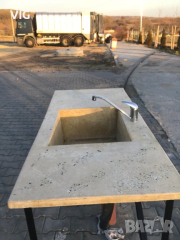Бетонна мивка, снимка 4 - Градински мебели, декорация  - 43576349