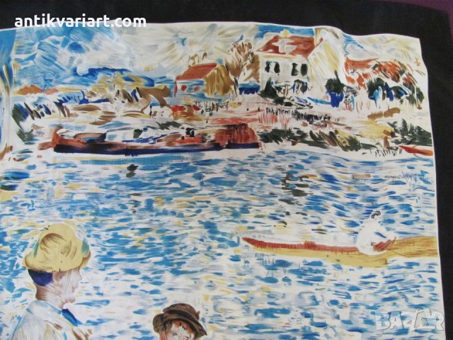 Винтич  Дамски Копринен Шал CODELLO-AUGUSTE RENOIR, снимка 9 - Антикварни и старинни предмети - 31770124