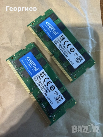 Рам памет Crucial 16GB DDR4 3200MHz CT16G4SFRA32A, снимка 2 - Части за лаптопи - 56205054