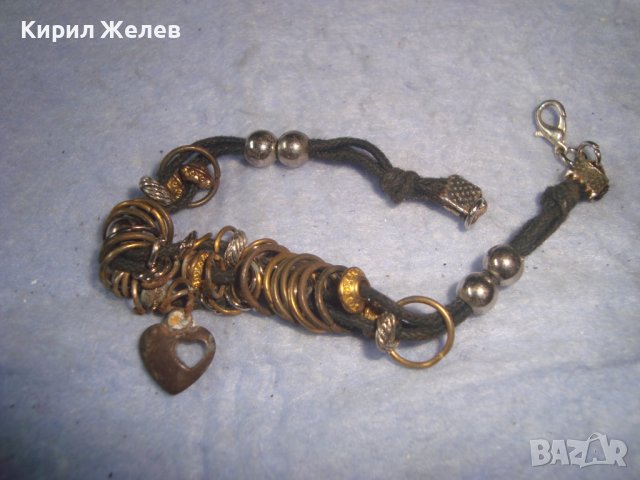 СТАРА РЕТРО СТИЛ ГРИВНА със СЪРЧИЦЕ - ВИСУЛКА 22771, снимка 5 - Гривни - 37076385