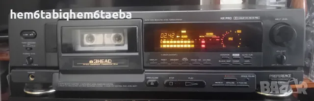 До 30.09 - 500 лв. Fisher CR 9070 топ модел кас. дек от последната им серия., снимка 1