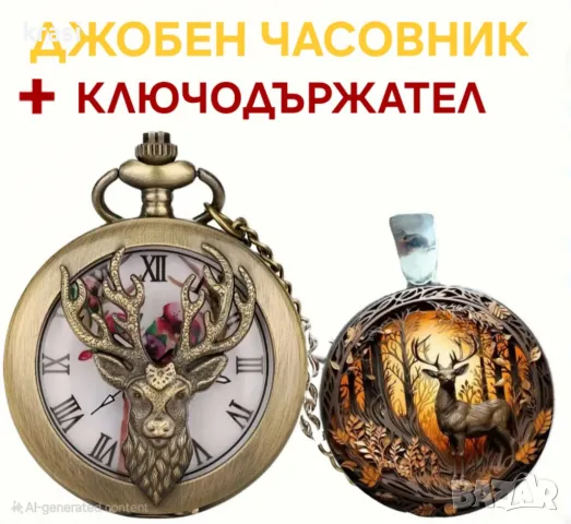 Подаръчен комплект за Коледа: Часовник с ключодържател, с Дядо коледа, рибари, снимка 12 - Антикварни и старинни предмети - 47215467