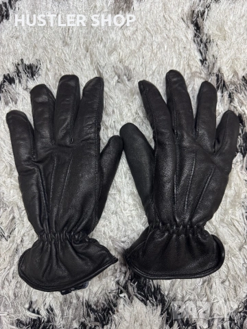 Мъжки ръкавици от естествена кожа BISON. Размер М