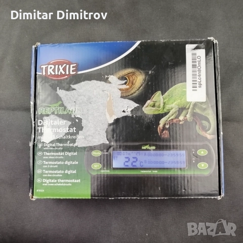 Дигитален термостат Trixie Reptiland 76124 с 2 кръга, 2 x 600 W, снимка 6 - Терариуми и оборудване - 55835435
