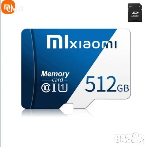 Карта с памет Xiaomi 1 TB, 2 TB TF (Micro SD) + Adapter / Адаптер, снимка 5 - Карти памет - 42112623