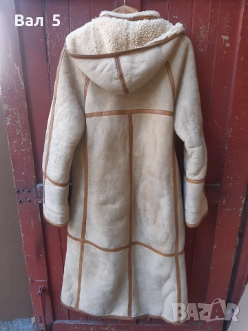 Красив стилен дамски кожух - агнешка кожа, снимка 5 - Други - 51760076