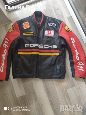 Мъжко кожено яке PORSCHE, снимка 4 - Якета - 42905102