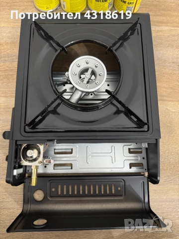 Къмпинг Газов Котлон - с Изход към Голяма Газова Бутилка и 4 Бутилки, снимка 8 - Газови котлони - 52846752