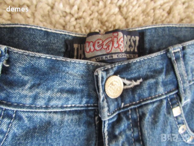 Дънки за момиче размер 29/32 с капси, снимка 5 - Детски панталони и дънки - 51279553