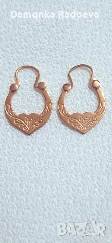 СССР златни обеци проба 583, снимка 5 - Обеци - 48028229