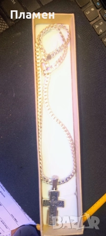 Сребърният синджир е с медальон или кръст, снимка 7 - Колиета, медальони, синджири - 51937837