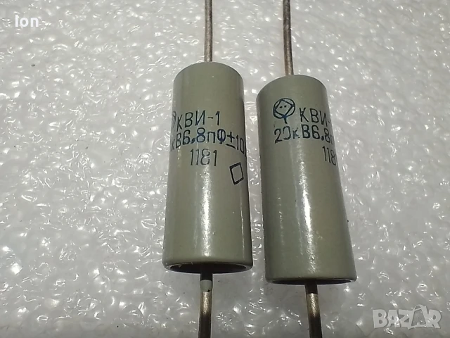 КВИ-1 6.8пФ 20кВ (6,8pF/20kV) СВЧ кондензатори , снимка 1