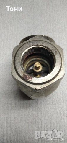 Клапан възвратен ъглов 1 1/4'', снимка 2 - Други машини и части - 52954475