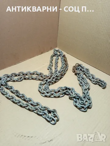Стар Синджир От Телфер 4 метра., снимка 2 - Антикварни и старинни предмети - 49521609
