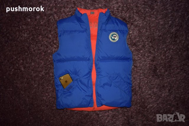 NAPAPIJRI двулицев елек с пълнеж от пух 152/12, снимка 7 - Детски якета и елеци - 31459809