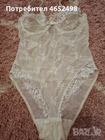 Бяло Боди с бродерия, снимка 2 - Бельо - 52442973